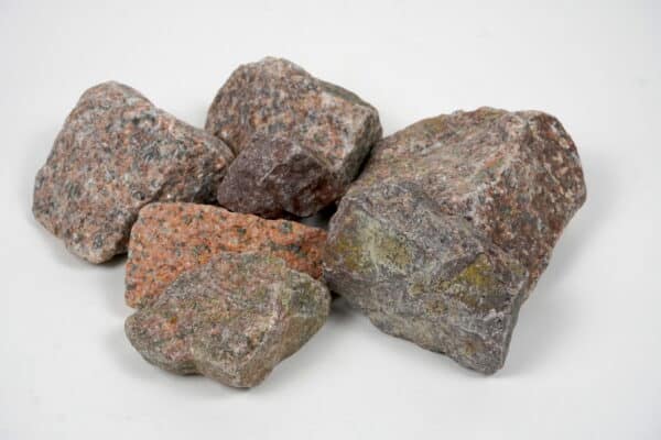 Gray granite rip rap stones for landscaping and erosion control in Texas