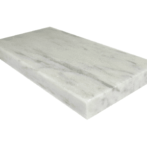 White Marble Sandblasted Eased Edge