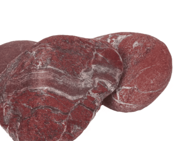 Ankara Tumbled red jasper stones for landscaping and decorative use in Texas