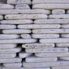 White crazy paver stone for patios, walkways, and landscaping in Texas