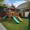 Emerald precut artificial turf for landscaping and lawns in Texas